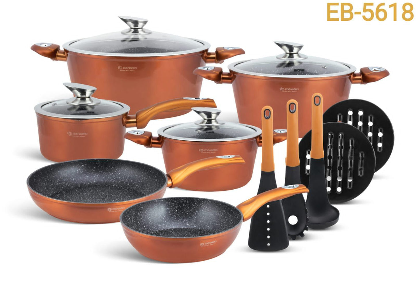15pc edenburg cookware - Enkaji Households