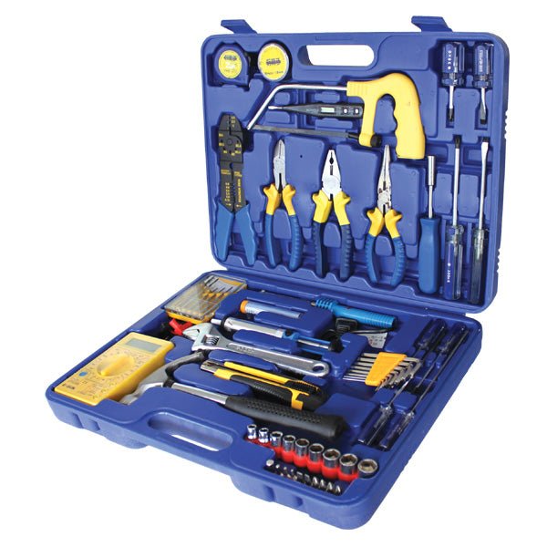 58 - Piece Electric Tool Set – Complete Kit for Home & Professional Use - Enkaji Households
