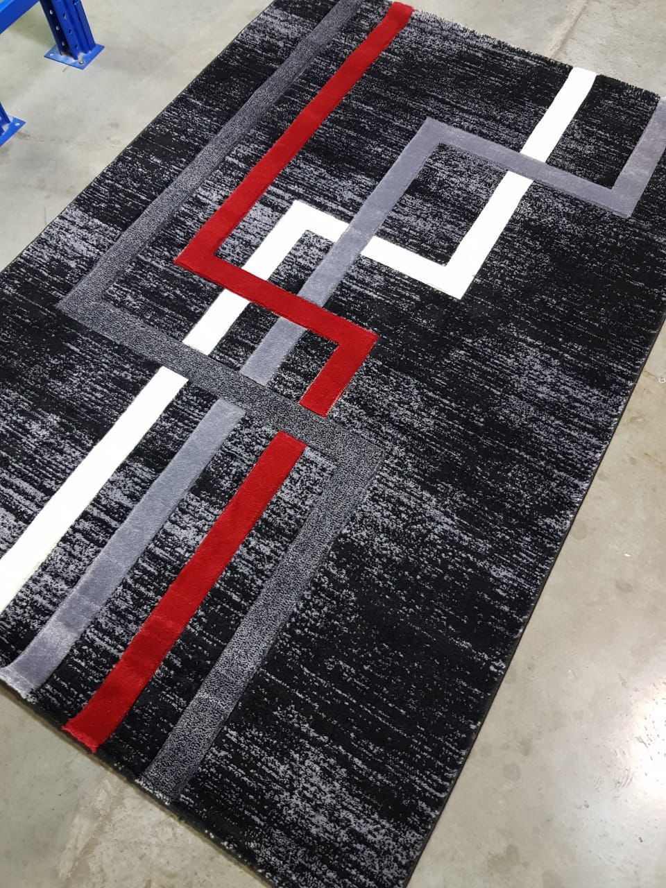 5x8 Modern Carpet Rug – Geometric & Swirl Pattern - Enkaji Households