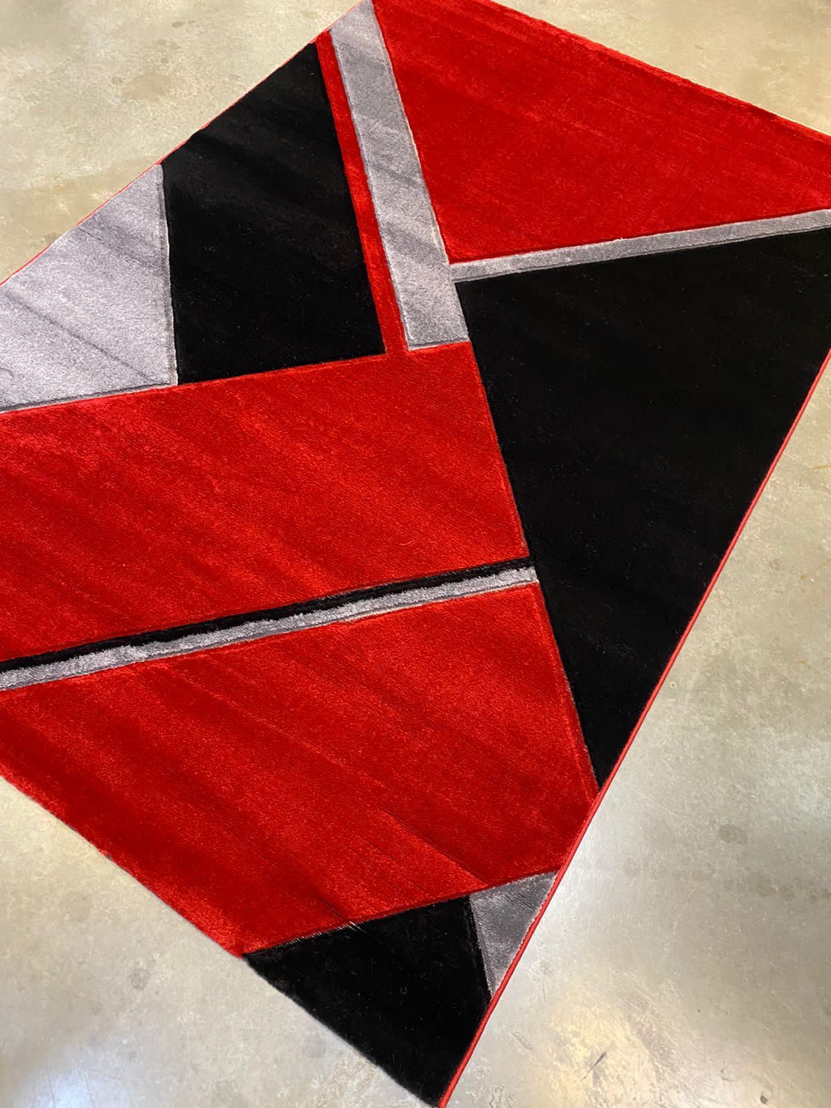 5x8 Modern Carpet Rug – Geometric & Swirl Pattern - Enkaji Households
