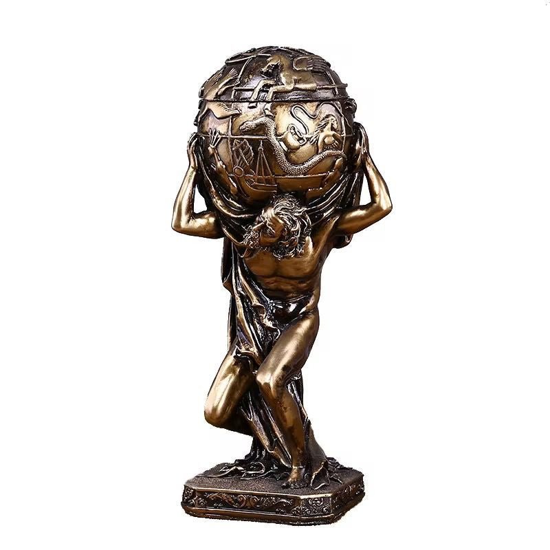 Ancient Greek Atlas Sculpture - Enkaji Households