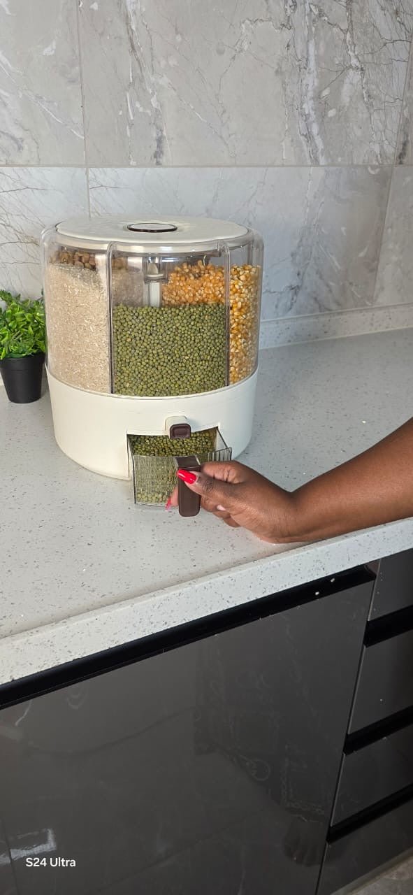 Big Size 360° Rotating Cereal Dispenser - Enkaji Households