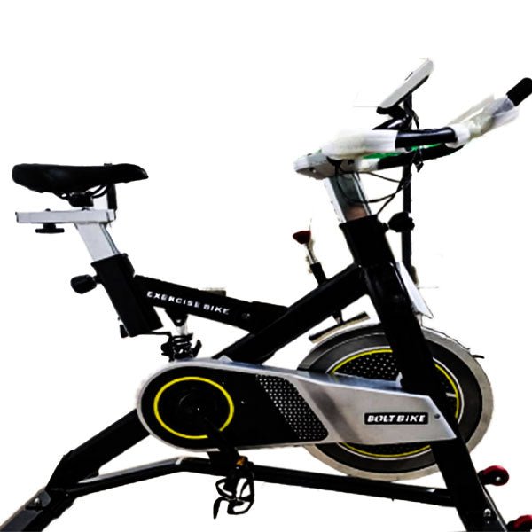 Bolt Exercise Bike – 15kg Flywheel, LCD Display & iPad Holder - Enkaji Households