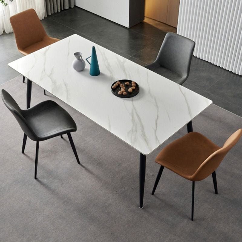 Elegant Marble Top Dining Table - Enkaji Households