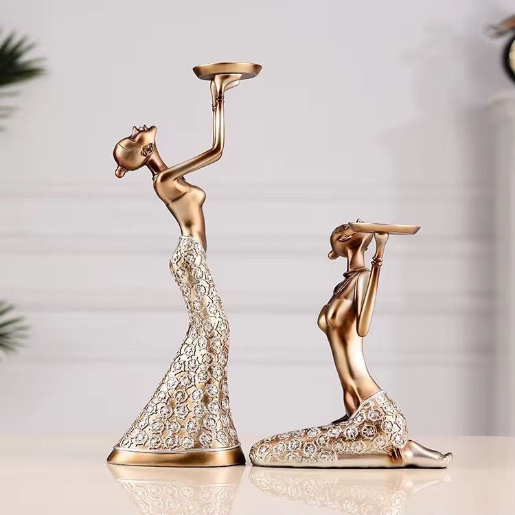 Figurine Candle Holders – Decorative Statues - Enkaji Households