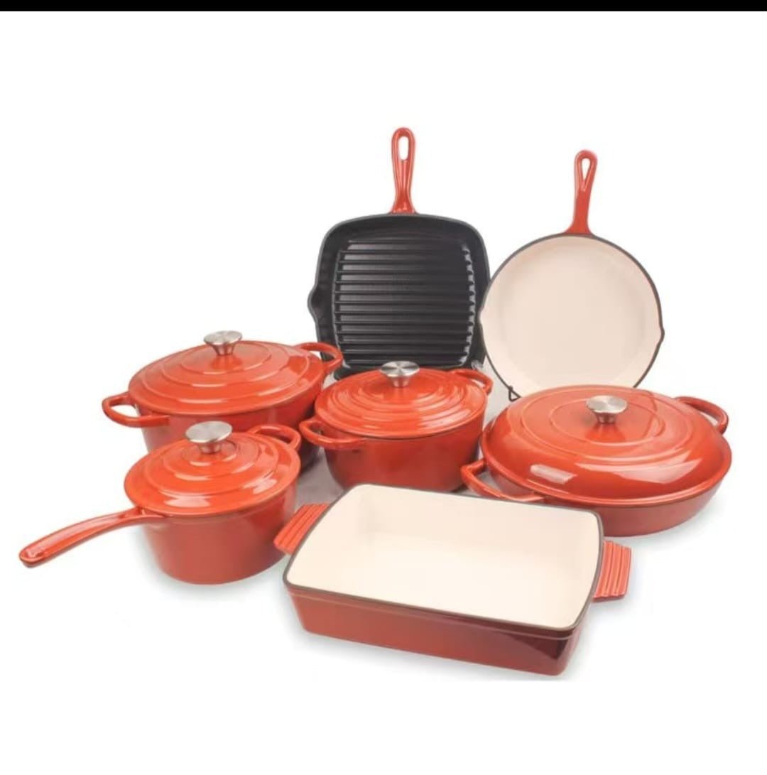 Heavy - Duty Cast Iron Cookware Set - Enkaji Households