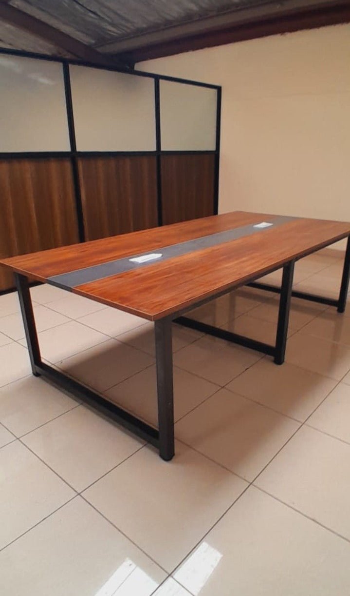 Industrial Modern Meeting Table - Enkaji Households