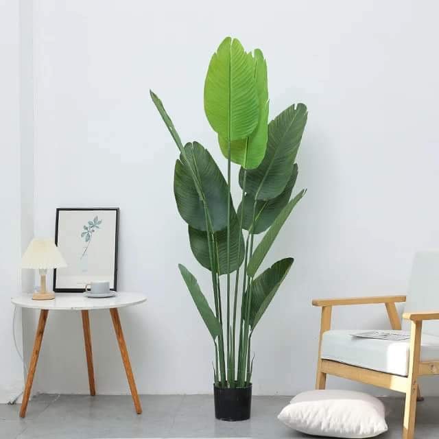 Large Artificial Banana Tree – Lifelike Green Décor - Enkaji Households
