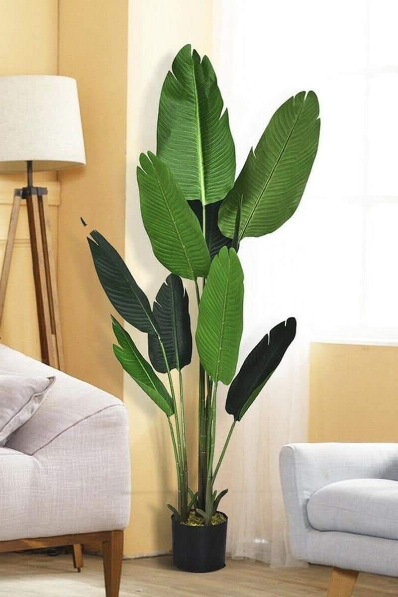 Large Artificial Banana Tree – Lifelike Green Décor - Enkaji Households