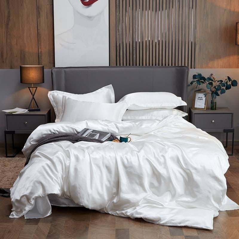 Luxury 100% Mulberry Silk Duvet Cover Set – Ultimate Comfort & Elegance - Enkaji Households