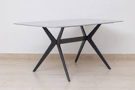 Modern Glass Top Dining Table - Enkaji Households