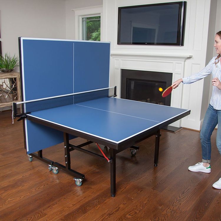 Professional Foldable Table Tennis Table – 25mm MDF, 100mm Wheels - Enkaji Households