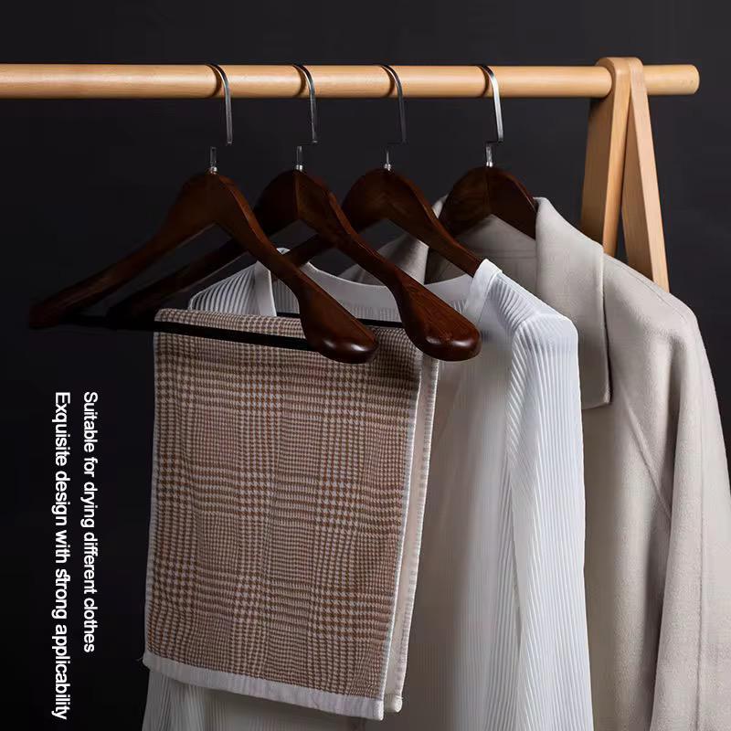 Wide Wooden Hangers (10 Pack) - Enkaji Households