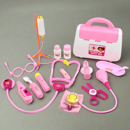 17pcs/ set Children Medical Playset Doctor's pretend Kit Restocked - Enkaji Households