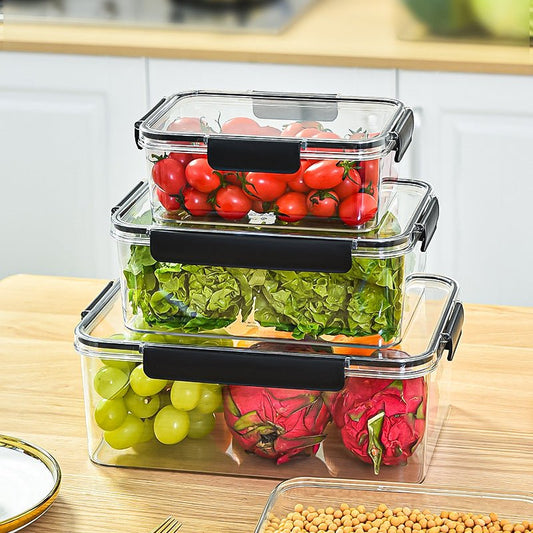 3 - Piece Acrylic Food Storage Containers - Enkaji Households