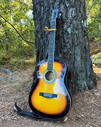 39 - Inch Acoustic Guitar – Classic Sunburst Wood Finish - Enkaji Households