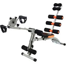 6 - in - 1 Adjustable Abs & Core Workout Bench – Full - Body Strength Training - Enkaji Households