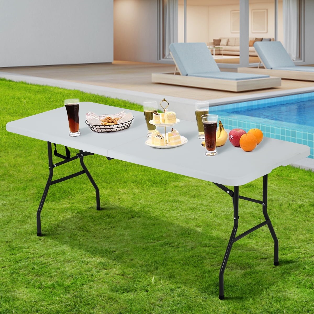 Adjustable Outdoor Foldable Table - Enkaji Households