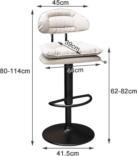 Adjustable Swivel Bar Stool - Enkaji Households