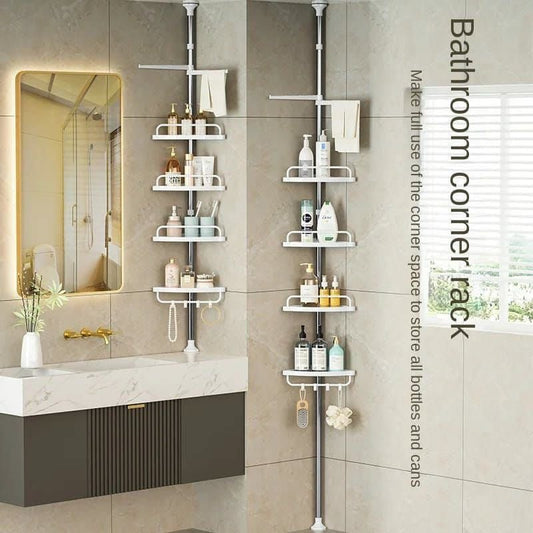 Adjustable Telescopic Multi - Corner Shelf Organizer 4 - tier - Enkaji Households