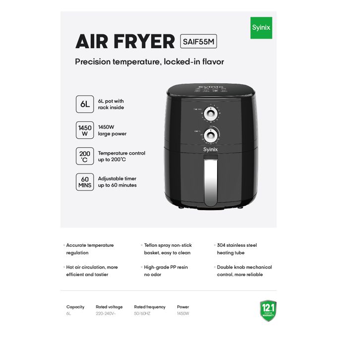 Air Fryer 5.5L - Enkaji Households