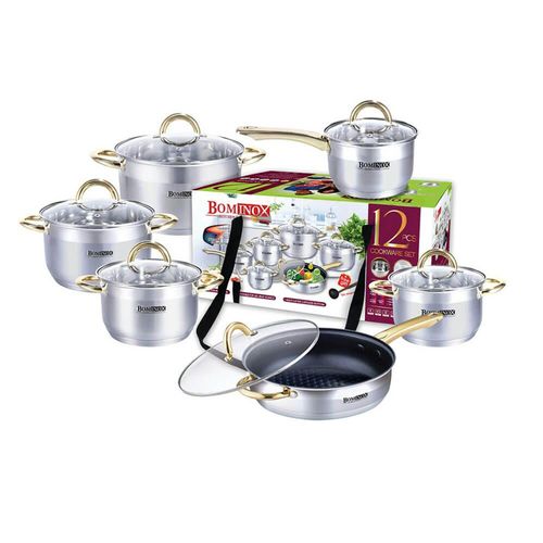 Bohminox 12 - Piece Cookware Set - Enkaji Households