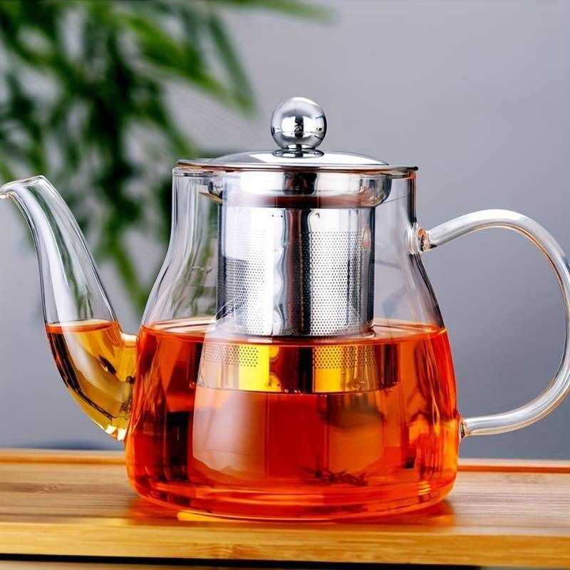 Borosilicate Glass Teapot with infuser - Enkaji Households