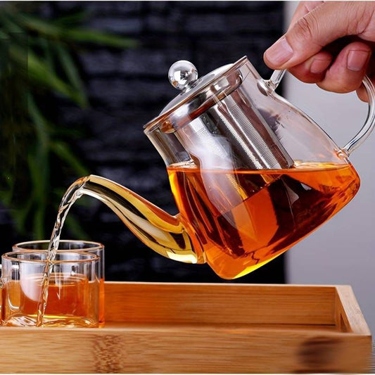 Borosilicate Glass Teapot with infuser - Enkaji Households