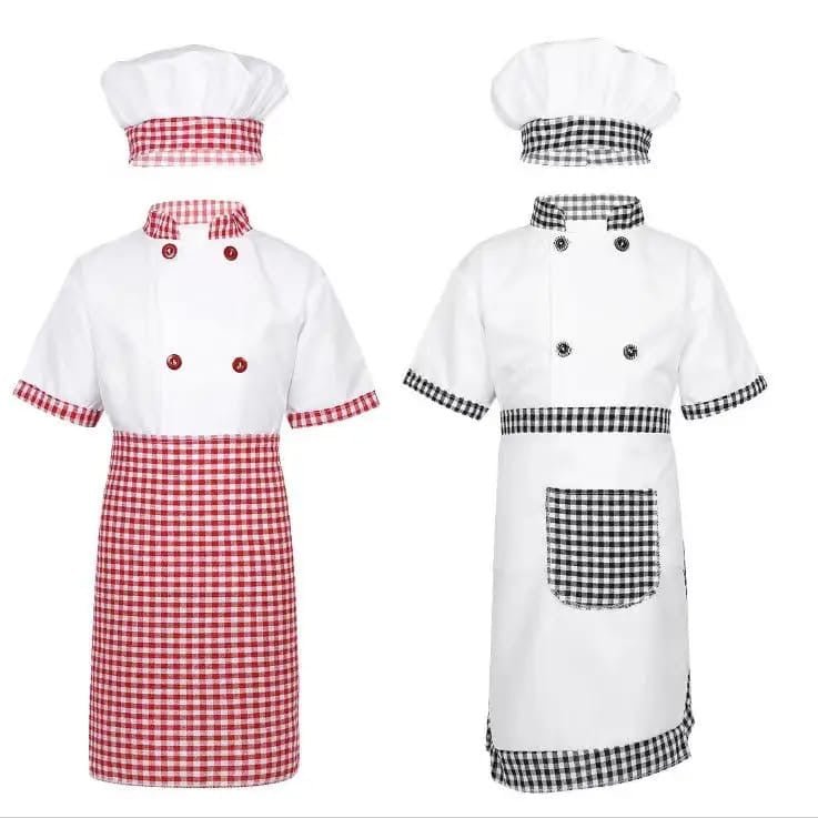 Children’s Professional Chef Costume 3 - Piece– Unisex - Enkaji Households