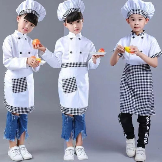 Children’s Professional Chef Costume 3 - Piece– Unisex - Enkaji Households