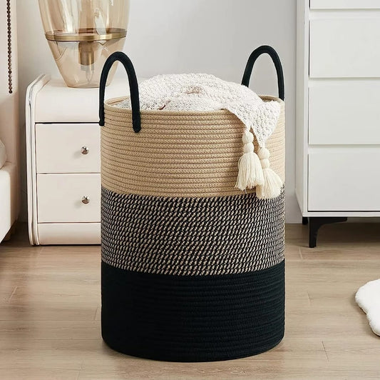Cotton Rope Basket/laundry basket - Enkaji Households