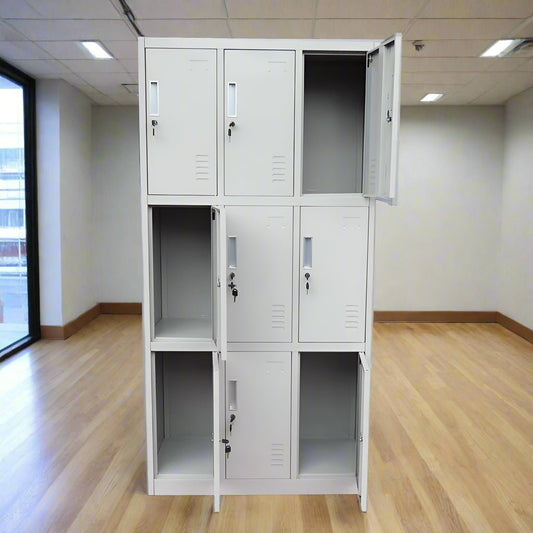 Durable 8 - Door Metal Locker Cabinet - Enkaji Households