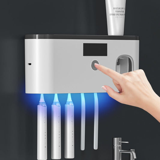 Electric Toothbrush UV Sterilization Dispenser - Enkaji Households