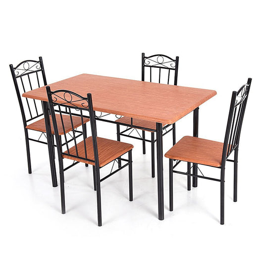 Elegant 5 - Piece Dining Table Set - Enkaji Households