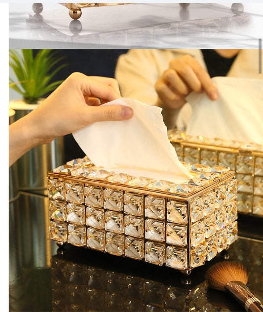 European Style Crystal Serviette Holder - Enkaji Households