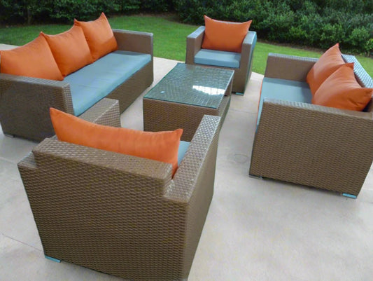 Exclusive Outdoor Rattan Sofa Set - Enkaji Households