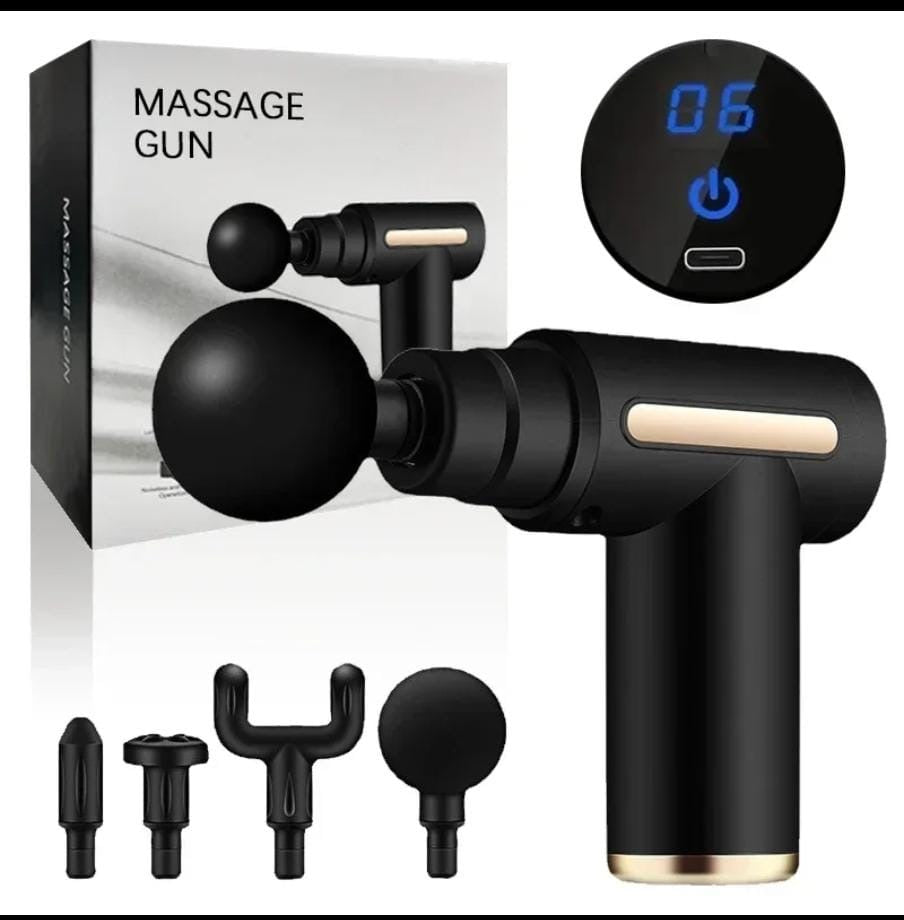 Fascia Gun Muscle Relaxation Massager Electric Vibration Massage Gun Professional Grade Neck Membrane Gun - Enkaji Households