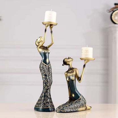 Figurine Candle Holders – Decorative Statues - Enkaji Households