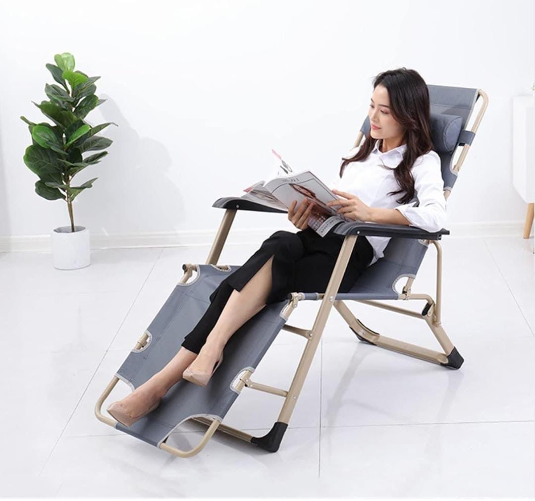 Foldable Outdoor Lounge Chair – Zero Gravity Recliner - Enkaji Households
