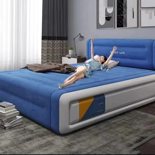 Inflatable Air Bed with Headrest 5x6 - Enkaji Households
