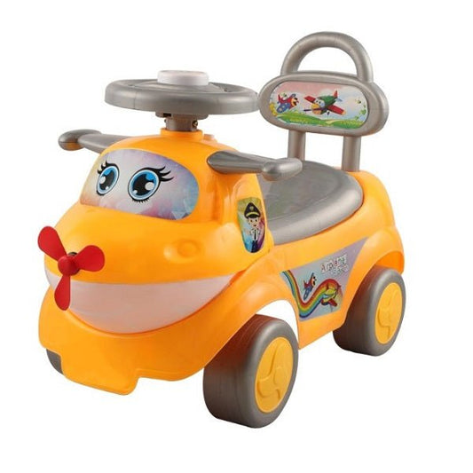 Kids Ride - On Airplane Toy Car – Push Walker with Steering Wheel - Enkaji Households