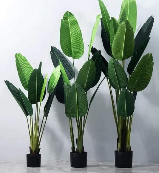 Large Artificial Banana Tree – Lifelike Green Décor - Enkaji Households