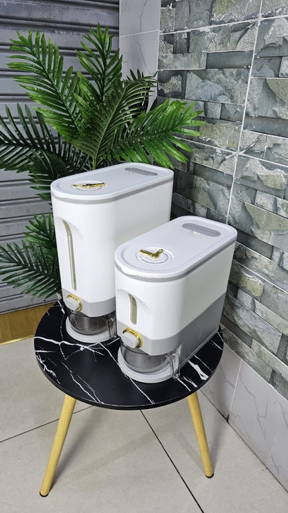 Large Rice Storage Box with Dispenser – 5L & 10L Leak - Proof Grain Container - Enkaji Households