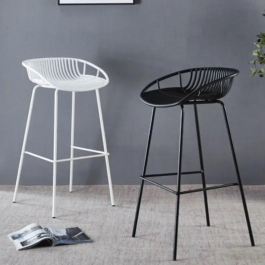 Leather Balcony Bar Stools - Sleek and Durable - Enkaji Households