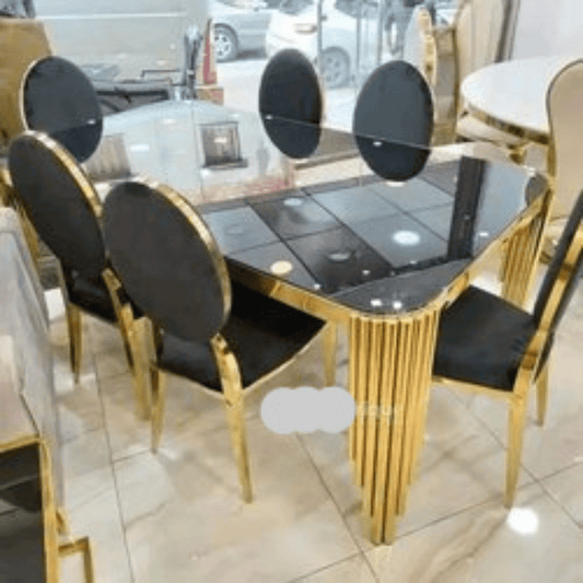 Luxury Gold - Framed Dining Set - Enkaji Households