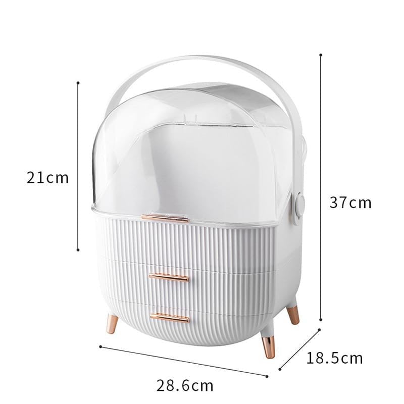 Luxury Large - Capacity Cosmetic Storage Box – 35L - Enkaji Households