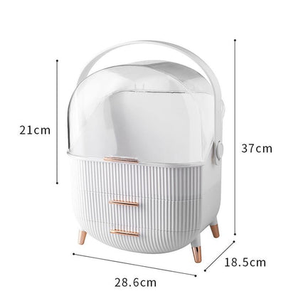 Luxury Large - Capacity Cosmetic Storage Box – 35L - Enkaji Households