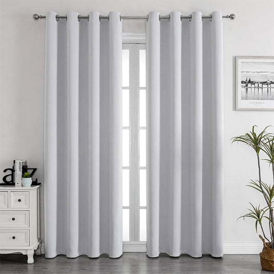 Luxury Textured High - Grade Full Blackout Curtains - Enkaji Households