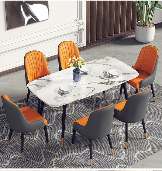 Marble Top Dining Table set - Enkaji Households