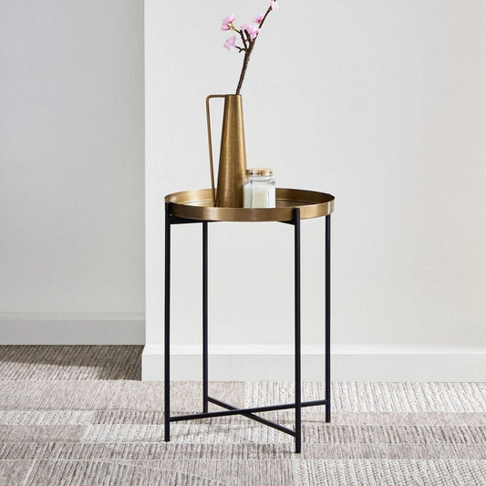 Mirror Top Side Table - Enkaji Households